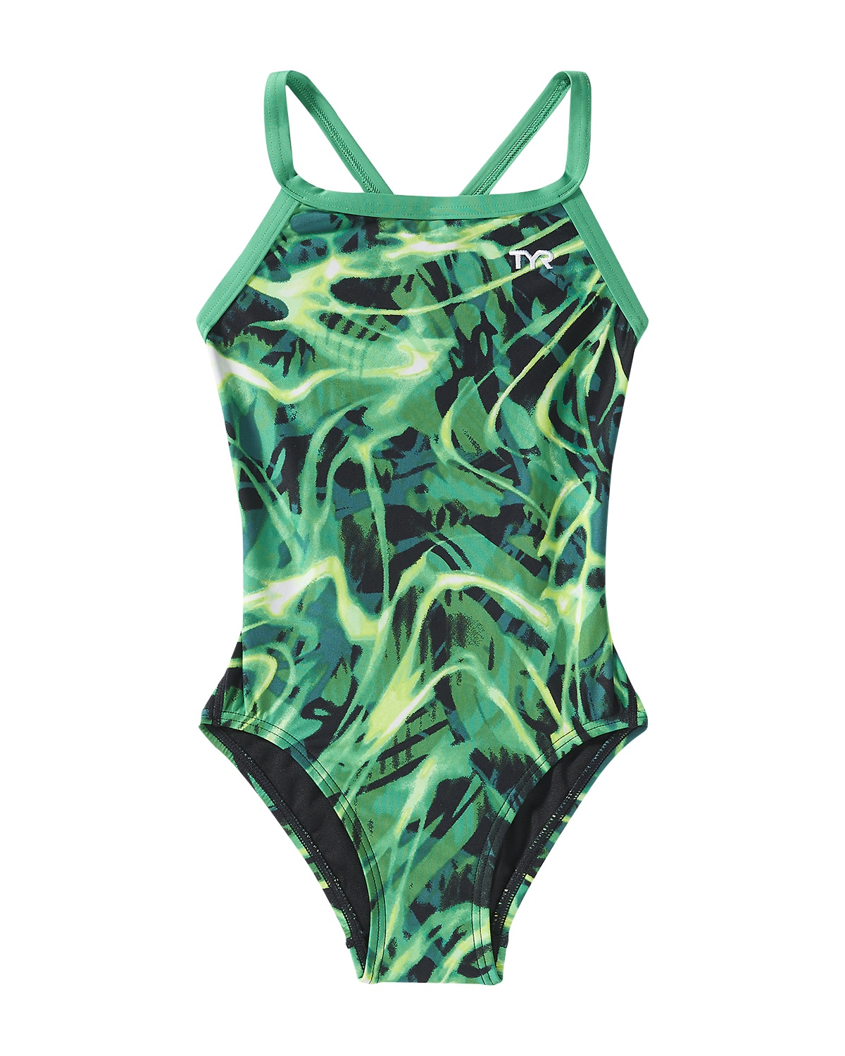 TYR Durafast Lite Girls Diamondfit Swimsuit Electro