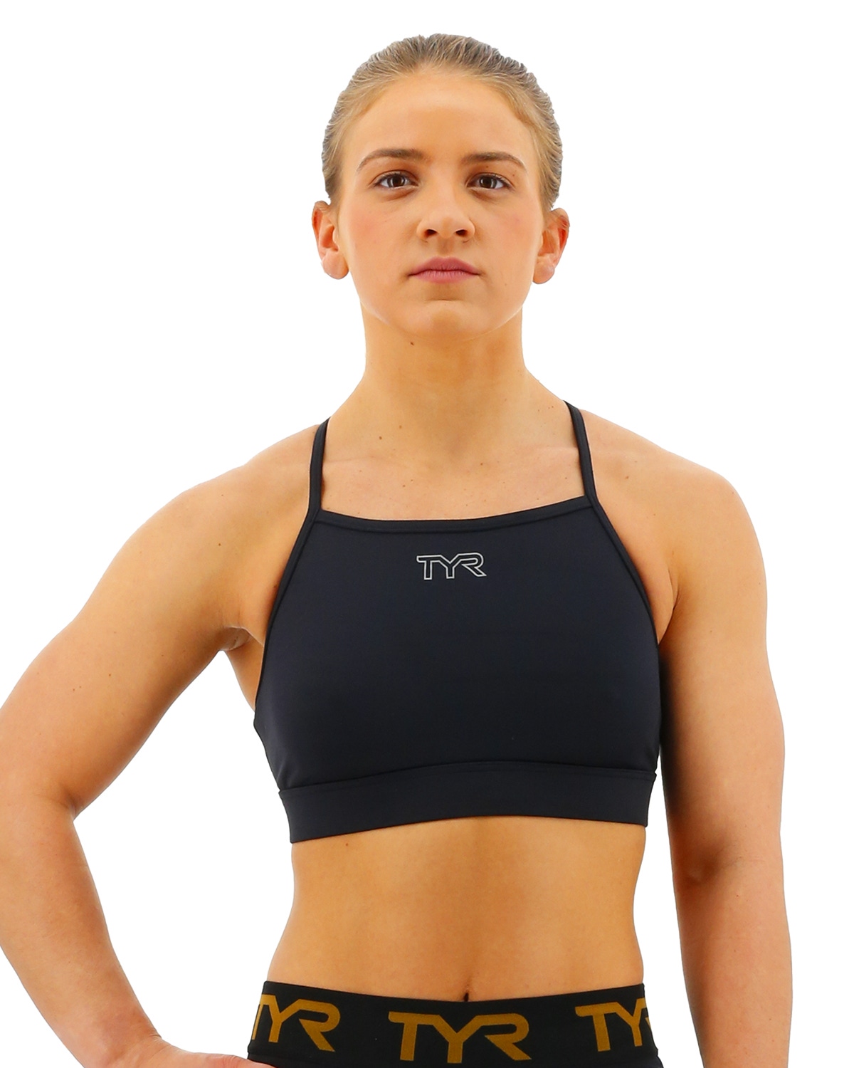 TYR Base Kinetic™ Women's High Neck Sports Bra - Solid