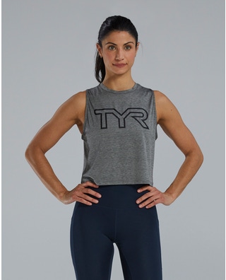 TYR ClimaDry™ Women's Cropped Tech Tank - Solid / Heather