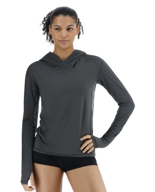 TYR SunDefense™ Women's Vented Long Sleeve Crew Shirt - Solid