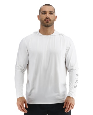 TYR SunDefense™ Men's Vented Hooded Shirt - Solid