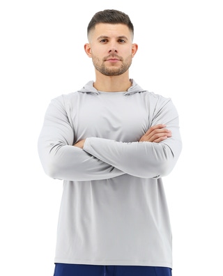 TYR Men's SunDefense Hooded Shirt
